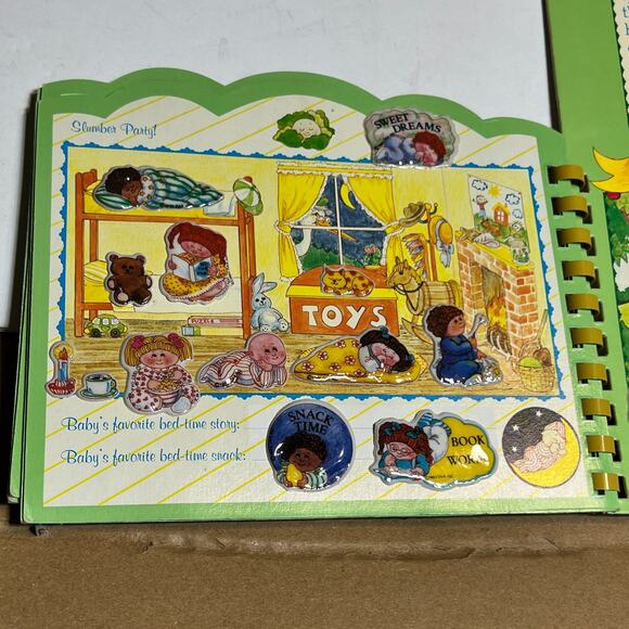 Vintage 1983 Cabbage Patch Kids Puffy Sticker Book by Diamond Toys Used Stickers - Picture 16 of 16